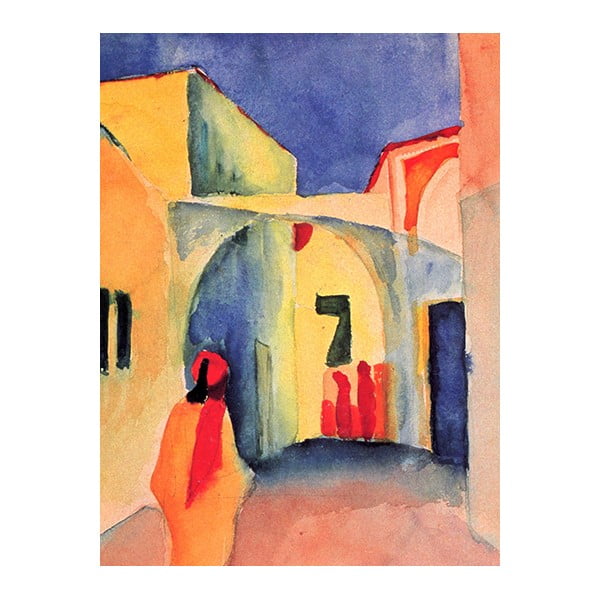 August Macke reprodukcija A Glance Down an Alley, 60 x 45 cm