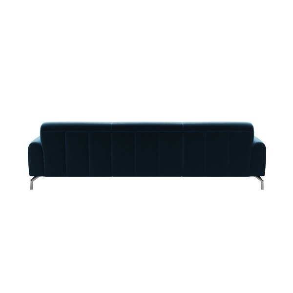 Mėlyna aksominė sofa MESONICA Puzo, 240 cm-image-3