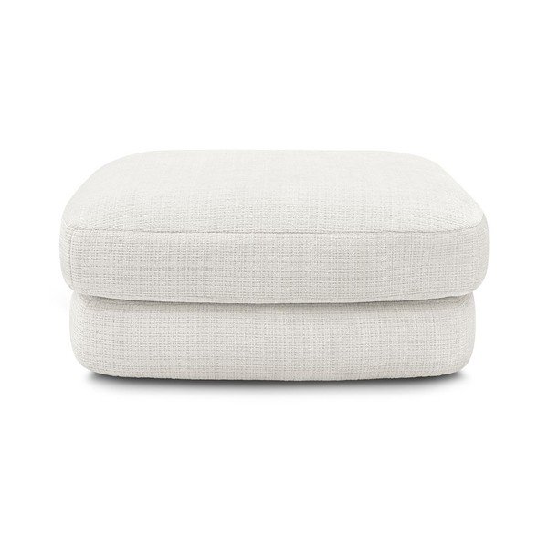 Baltos spalvos taburetė iš šenilinio audinio Leonore – Bobochic Paris-image-3