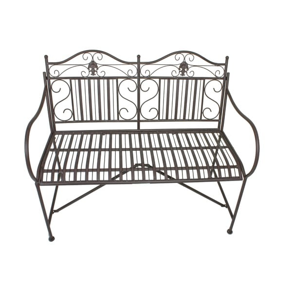 Juodas metalinis sodo suolas Mangan - Garden Pleasure-image-2