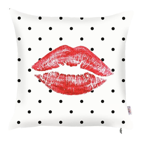 "Pillowcase Mike & Co. NEW YORK Raudonos lūpos, 43 x 43 cm