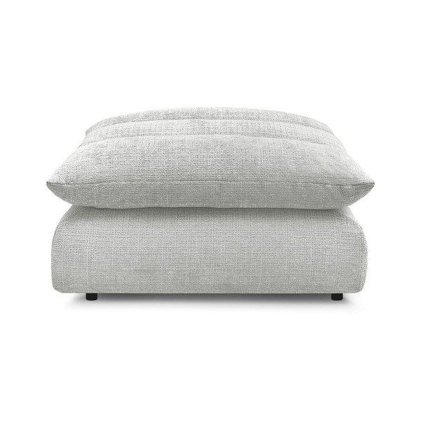 Šviesiai pilkos spalvos taburetė iš šenilinio audinio Neil – Bobochic Paris-image-3