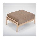 Šviesiai rudos spalvos buivolo odos pakoja su ąžuolo masyvo konstrukcija Gazzda Fawn