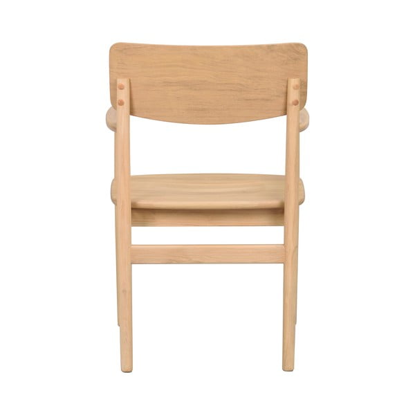 Iš ąžuolo masyvo valgomojo kėdė natūralios spalvos Maidstone – Rowico-image-3