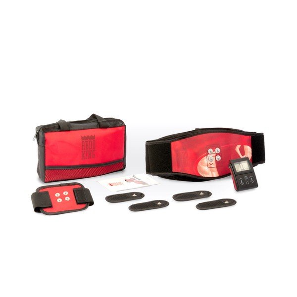 "InnovaGoods" "Abdo King" raudonas elektrostimuliacijos diržas-image-1
