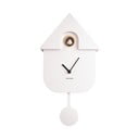 Baltas sieninis laikrodis Karlsson Modern Cuckoo, 21,5 x 41,5 cm