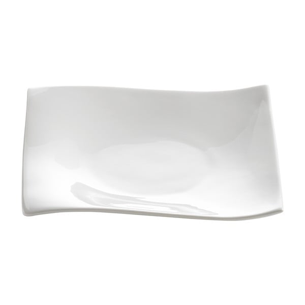 Balta porcelianinė desertinė lėkštė Maxwell & Williams Motion, 15 x 15 cm
