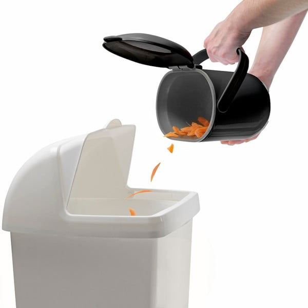 Juodai pilkas kompostuojamų atliekų indas Addis Caddy, 2,5 l-image-2