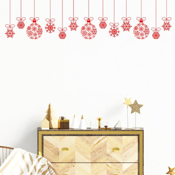 Kalėdinis lipdukas "Ambiance Christmas Ball", 30 x 75 cm