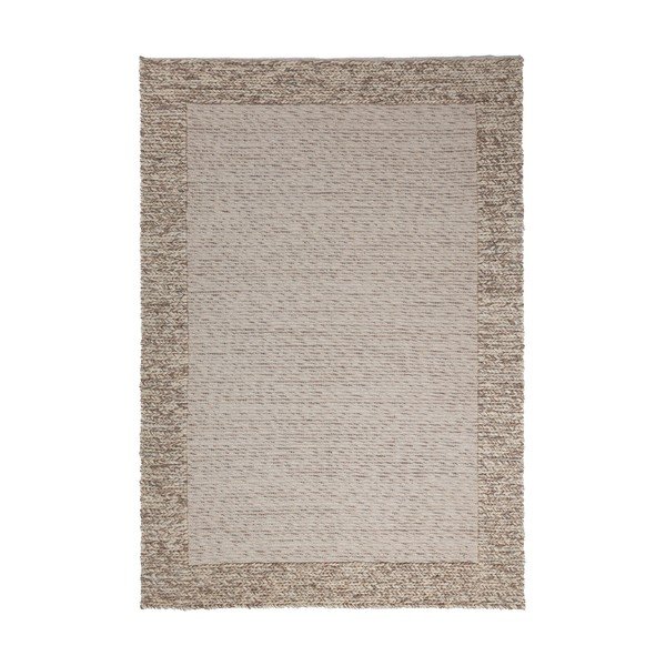 Rankų darbo natūralios spalvos iš vilnos mišinio kilimas 200x290 cm Rue – Flair Rugs