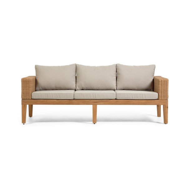 Sodo sofa su smėlio spalvos pagalvėlėmis Kave Home Acae-image-2