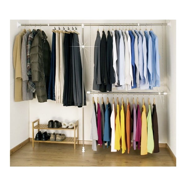 Iš metalo teleskopinė drabužių kabykla sidabrinės spalvos Garment – Wenko-image-1