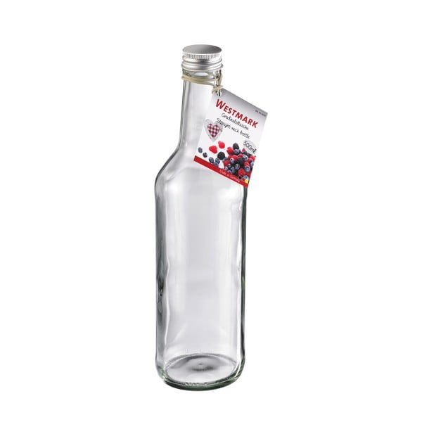 Stiklinis butelis su dangteliu Grad, 500 ml