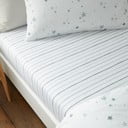 Baltos spalvos iš medvilnės vaikų patalynė vaikiškai lovai su guma 70x140 cm Stars – Bianca