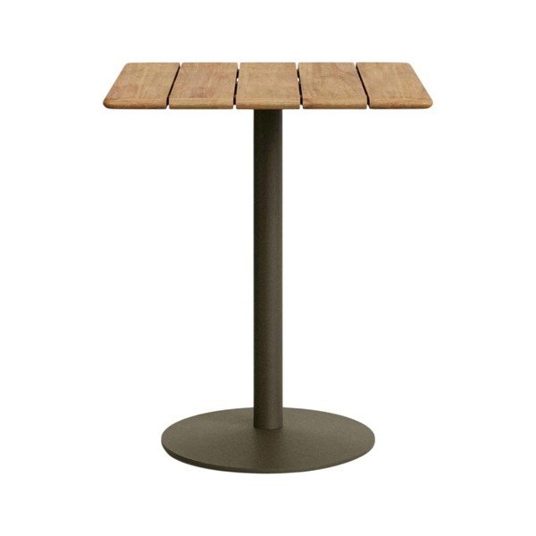 Sodo baro stalas su akacijos stalviršiu 80x80 cm Esilda – Kave Home