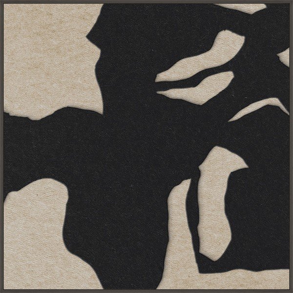 3D paveikslas su rėmeliu/sugeriantis garsą 102x102 cm Silent Shadow 1 – Malerifabrikken