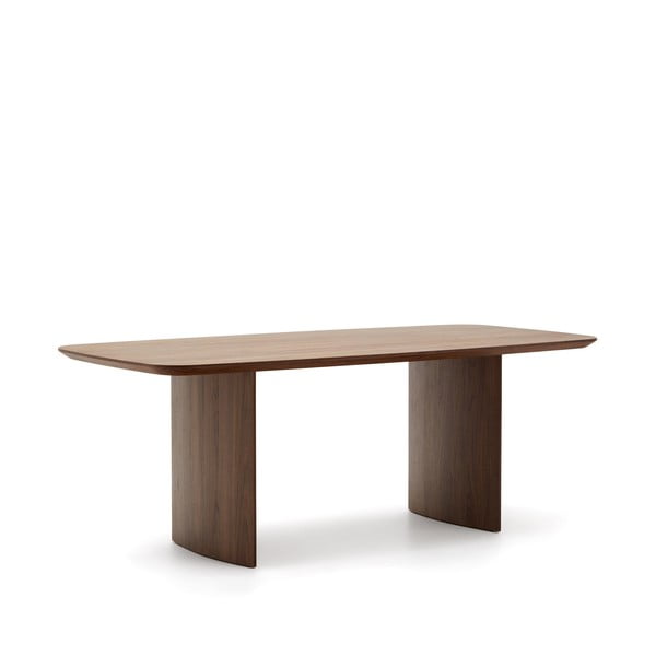 Valgomojo stalas rudos spalvos iš riešutmedžio 100x200 cm Litto – Kave Home-image-4