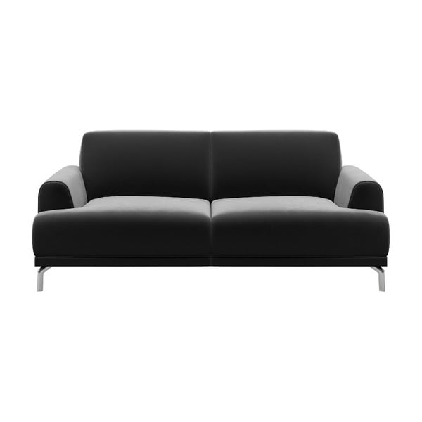Tamsiai pilka aksominė sofa MESONICA Puzo, 170 cm