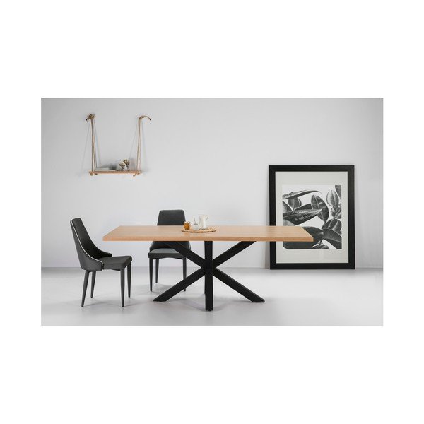 Valgomojo stalas iš ąžuolo "Marckeric Ainoa", 200 x 100 cm-image-2