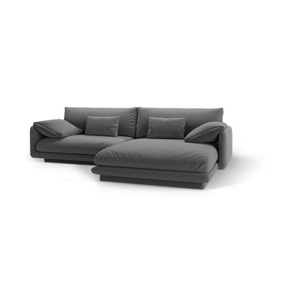 Kampinė sofa tamsiai pilkos spalvos (su dešiniuoju kampu) Torino – Micadoni Home-image-1
