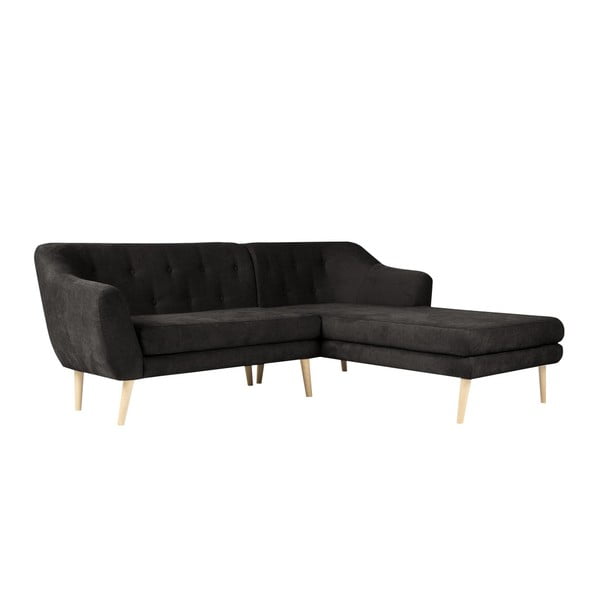 Juoda sofa su gultais dešinėje pusėje Mazzini Sofos Sicile-image-3