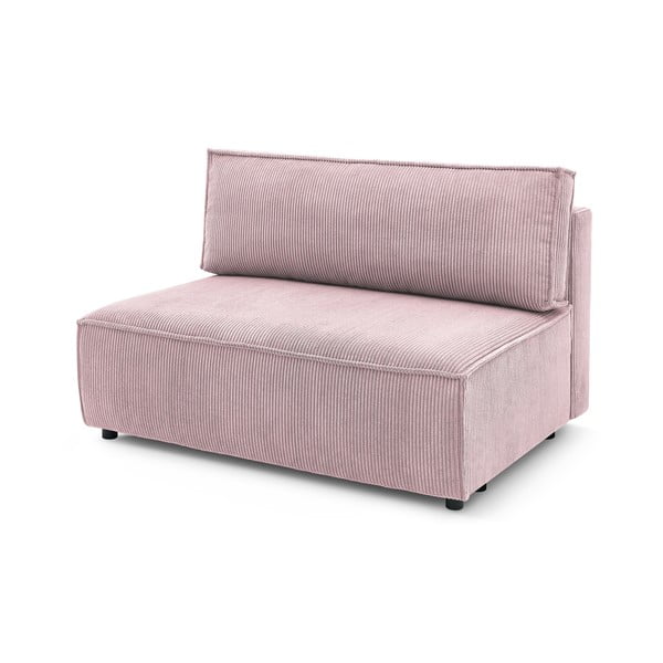 Modulinė sofa šviesiai rožinės spalvos iš kordinio velveto (modulinė) Nihad modular – Bobochic Paris