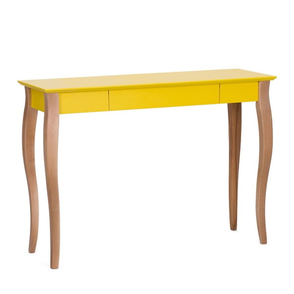 Geltonas rašomasis stalas "Ragaba Lillo", 105 cm ilgio
