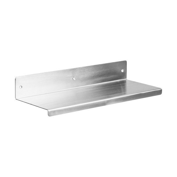 Sidabrinės spalvos iš plieno sieninė lentyna 40 cm Nagoya – House Nordic