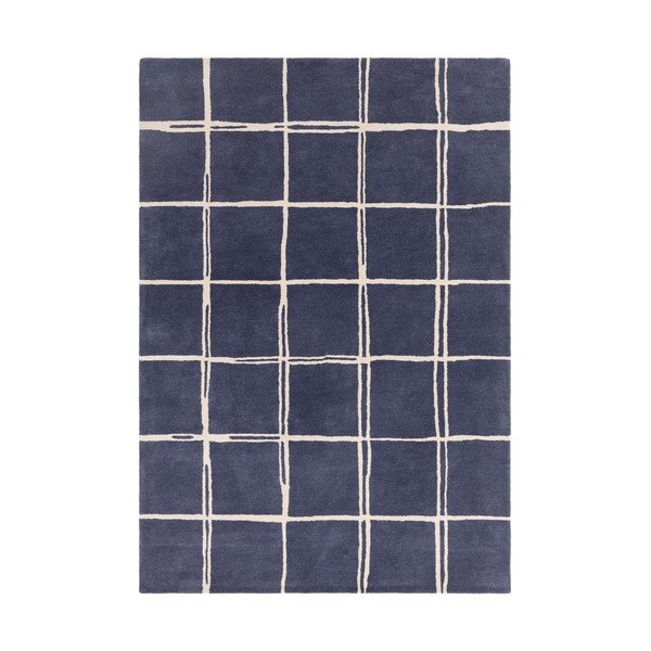 Rankų darbo mėlynos spalvos iš vilnos kilimas 160x230 cm – Asiatic Carpets