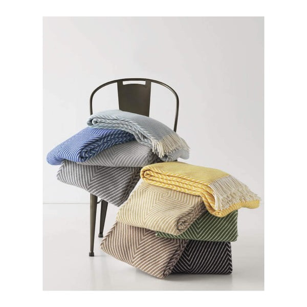 Geltonas pledas su medvilne Euromant Tebas, 140 x 160 cm-image-3