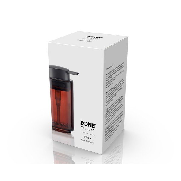 Rudos spalvos iš stiklo muilo dozatorius 250 ml Tada – Zone-image-4