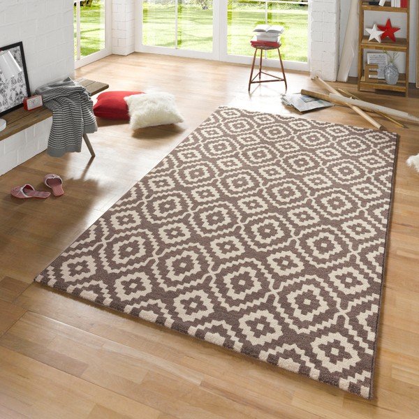 Rudas kilimas Mėtų kilimai Diamond Ornamental, 80 x 150 cm-image-1