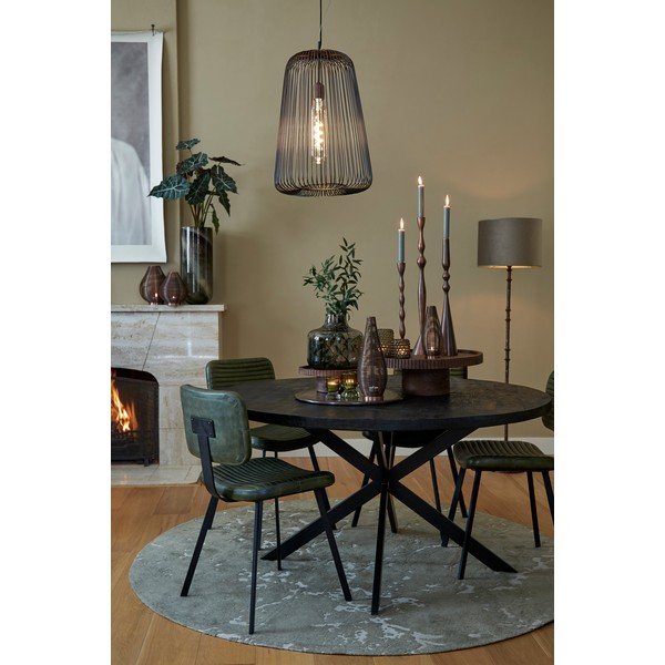 Chaki spalvos apvalus kilimas ø 200 cm Sjors - Light & Living-image-3