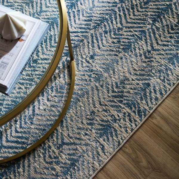 Mėlynos spalvos kilimas 120x160 cm Lua Abstract – Flair Rugs-image-2