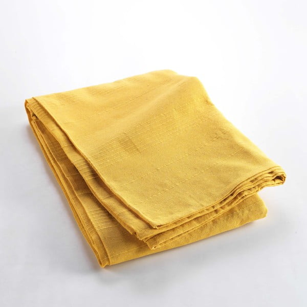 Lovatiesė geltonos spalvos 180x220 cm Lucile – douceur d'intérieur-image-2