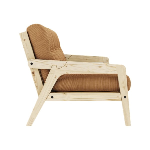 Garstyčių spalvos sofa lova 204 cm Grab Clear - Karup Design-image-4