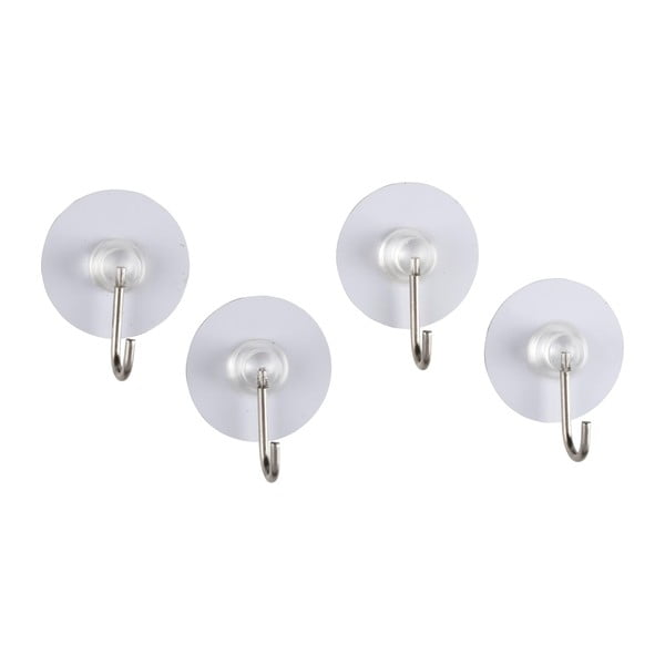 4 savaime susikabinančių kabliukų rinkinys Wenko Static-Loc White-image-1