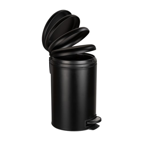 Juoda šiukšliadėžė Weko Leman Easy Close, 12 l-image-1