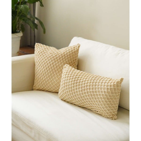 Iš medvilnės dekoratyvinis pagalvės užvalkalas 30x50 cm Net – Mioli Decor-image-4