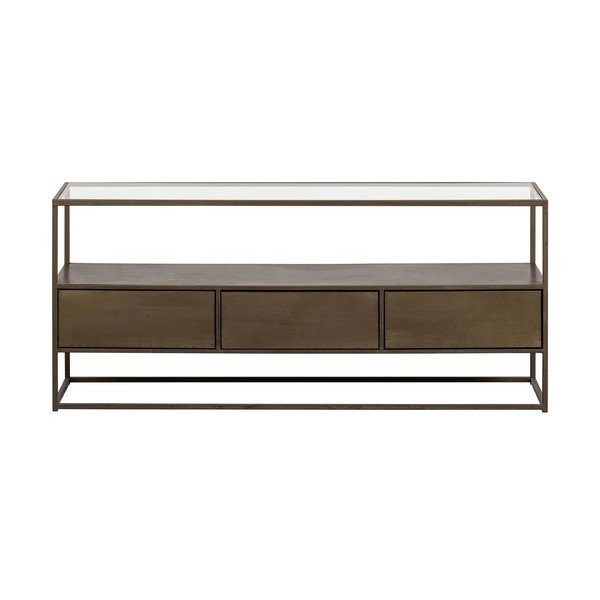 TV spintelė iš metalo auksinės spalvos 115x50 cm Depart – BePureHome-image-4