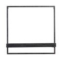 Matinė juoda eglės medienos lentyna Maddison - Light & Living