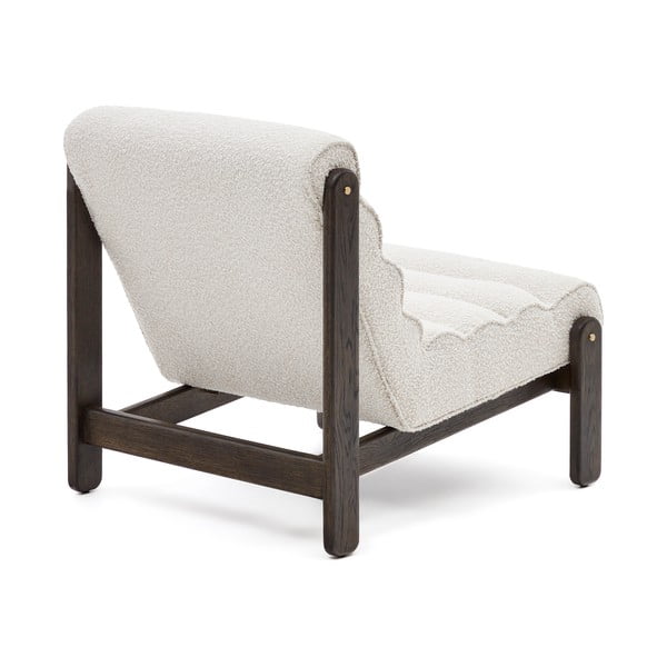 Krėslas baltos spalvos iš boucle Magira – Kave Home-image-3