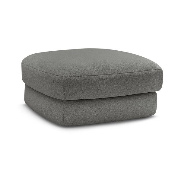 Tamsiai pilkos spalvos taburetė iš boucle Leonore – Bobochic Paris