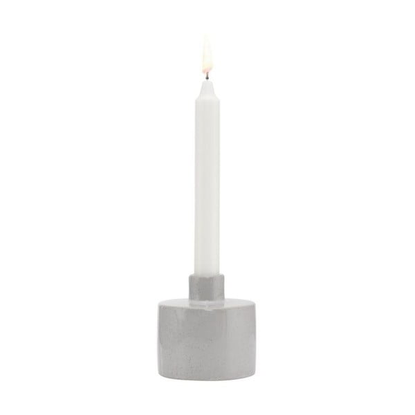 Akmens masės žvakidė A Simple Mess Ortona Glacier Grey, ⌀ 9 cm