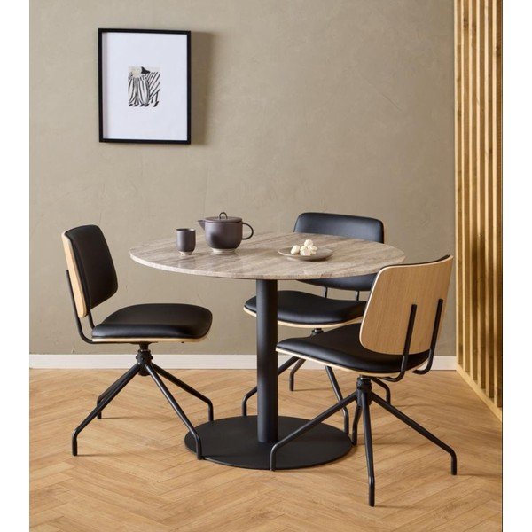 Valgomojo kėdė juodos spalvos Owen – Actona-image-1