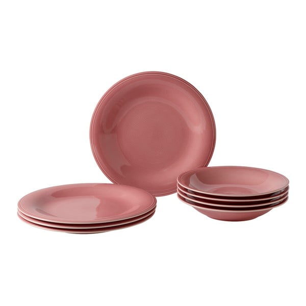 8 dalių rožinio porceliano indų rinkinys "Like", "Villeroy & Boch Group