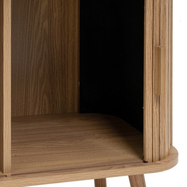 Natūralios spalvos knygų spinta  iš ąžuolo 80x172x40 cm Elia – Casa Selección-image-3