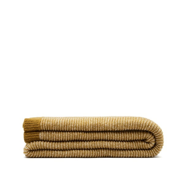 Megzta antklodė ir pledas iš vilnos/iš mišraus pluošto 130x170 cm Melany – Kave Home-image-3