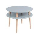 Tamsiai pilkas kavos staliukas Ragaba UFO, ⌀ 57 cm