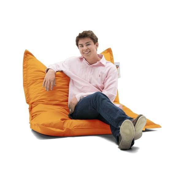 Sodo sėdmaišis oranžinės spalvos Mattress – Floriane Garden-image-1